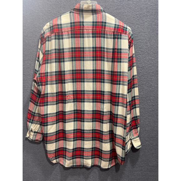 Lauren Ralph Lauren Womens Bullion Checked Plaid Twill 100% Rayon Shirt Size L - Picture 3 of 9